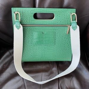 OAD New York Crocodile Quinn Tote (fern green)
